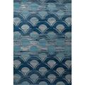 Art Carpet 8 X 11 Ft. Seaport Collection Waves Woven Area Rug, Blue 841864117160